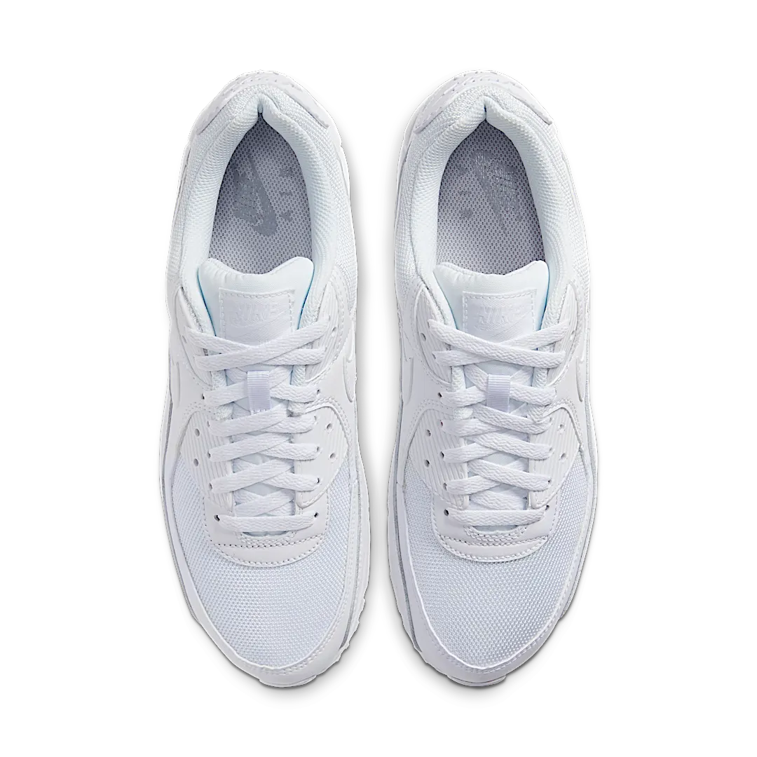Nike Air Max 90 Recraft Triple White, White/White-White-Wolf Grey (CN8490-100)
