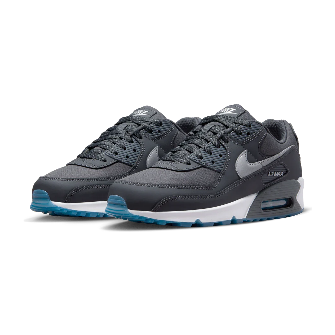 Nike Air Max 90 Reflective Swoosh Anthracite Industrial Blue, Anthracite/Industrial Blue/White/Reflect Silver (FV0381-001)