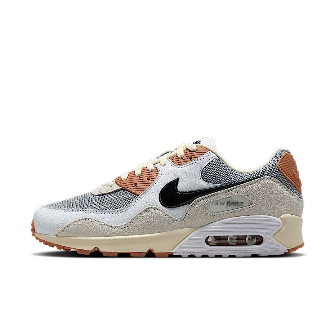 Nike Air Max 90 SP Patta Waves Particle Grey Coconut Milk, Particle Grey/Coconut Milk/White/Black/Gum Medium Brown (IF5605-001)