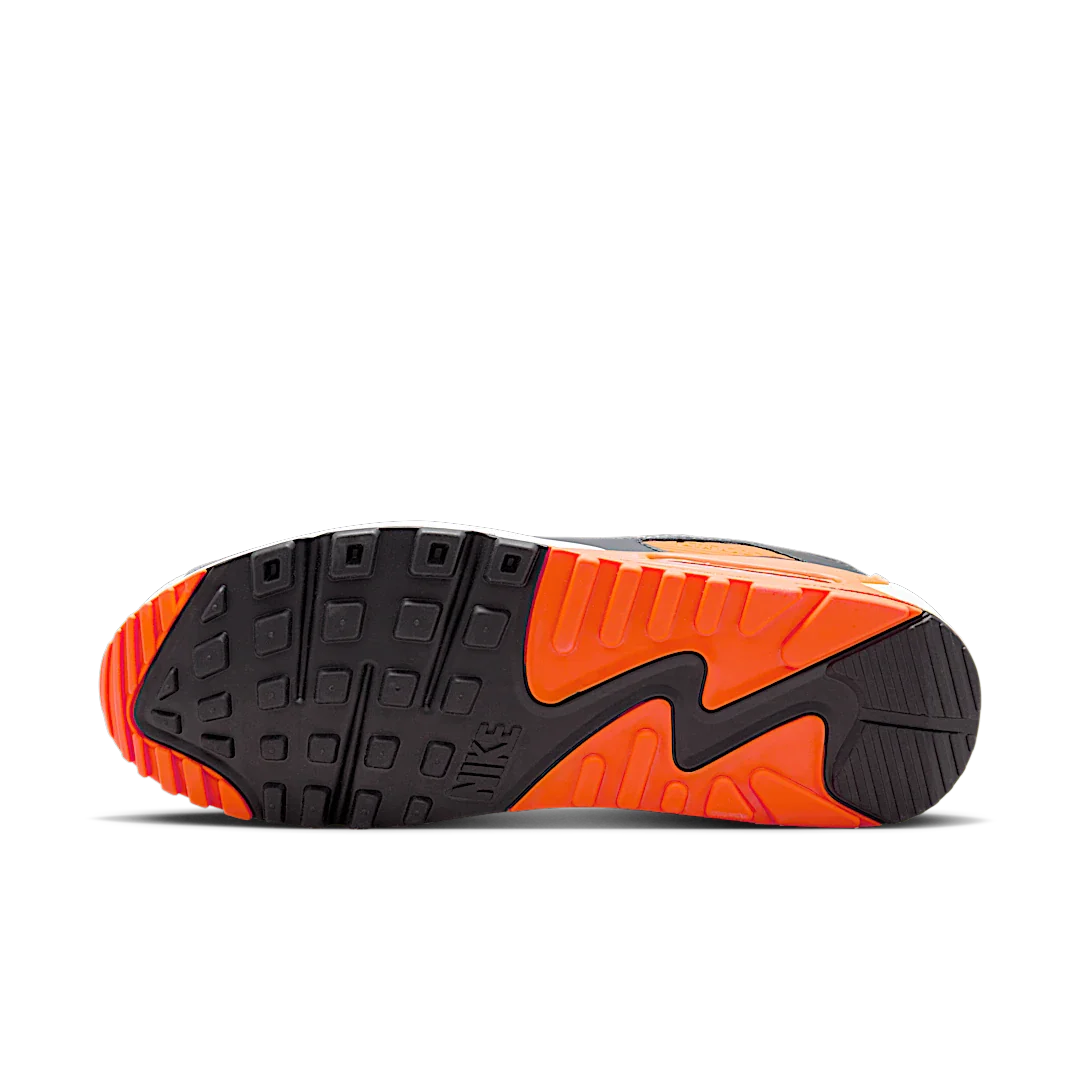 Nike Air Max 90 Summit White Safety Orange Dark Smoke Grey Smoke Grey