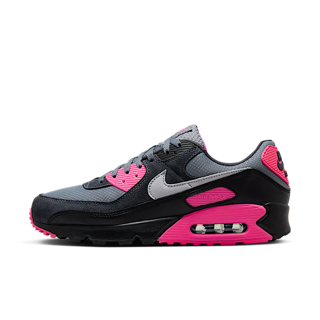 Nike Air Max 90 Wolf Grey Hyper Pink, Cool Grey/Wolf Grey-Hyper Pink-Black-Anthracite (DM0029-010)