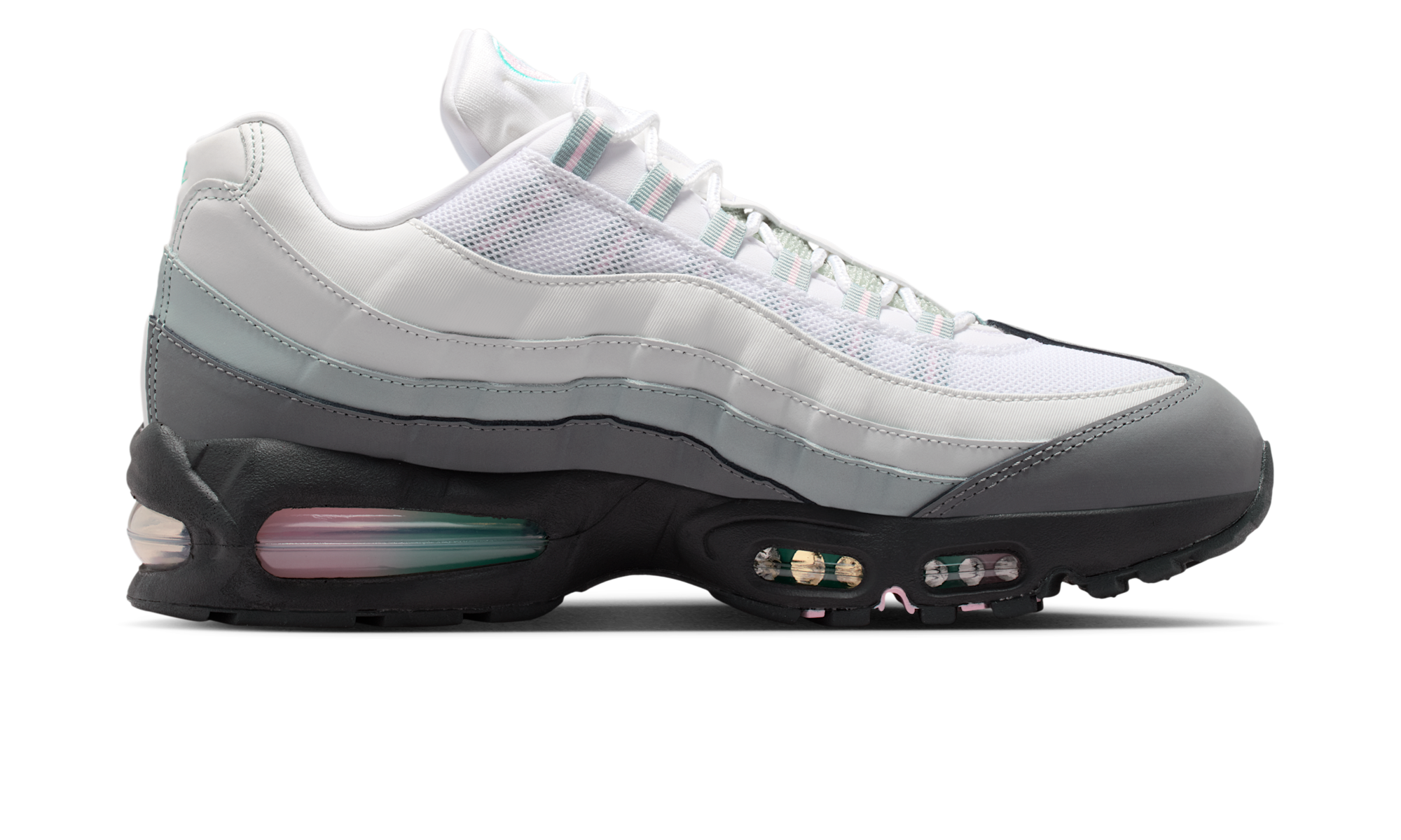 Nike Air Max 95 Big Bubble White Hyper Turquoise Pink Foam