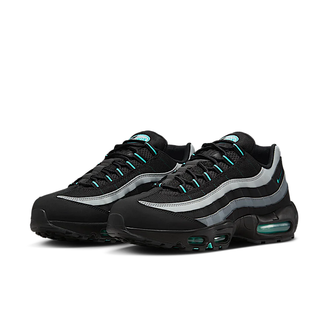 Nike Air Max 95 Black Aurora Green, Black/Aurora Green/Cool Grey (HV6062-001)