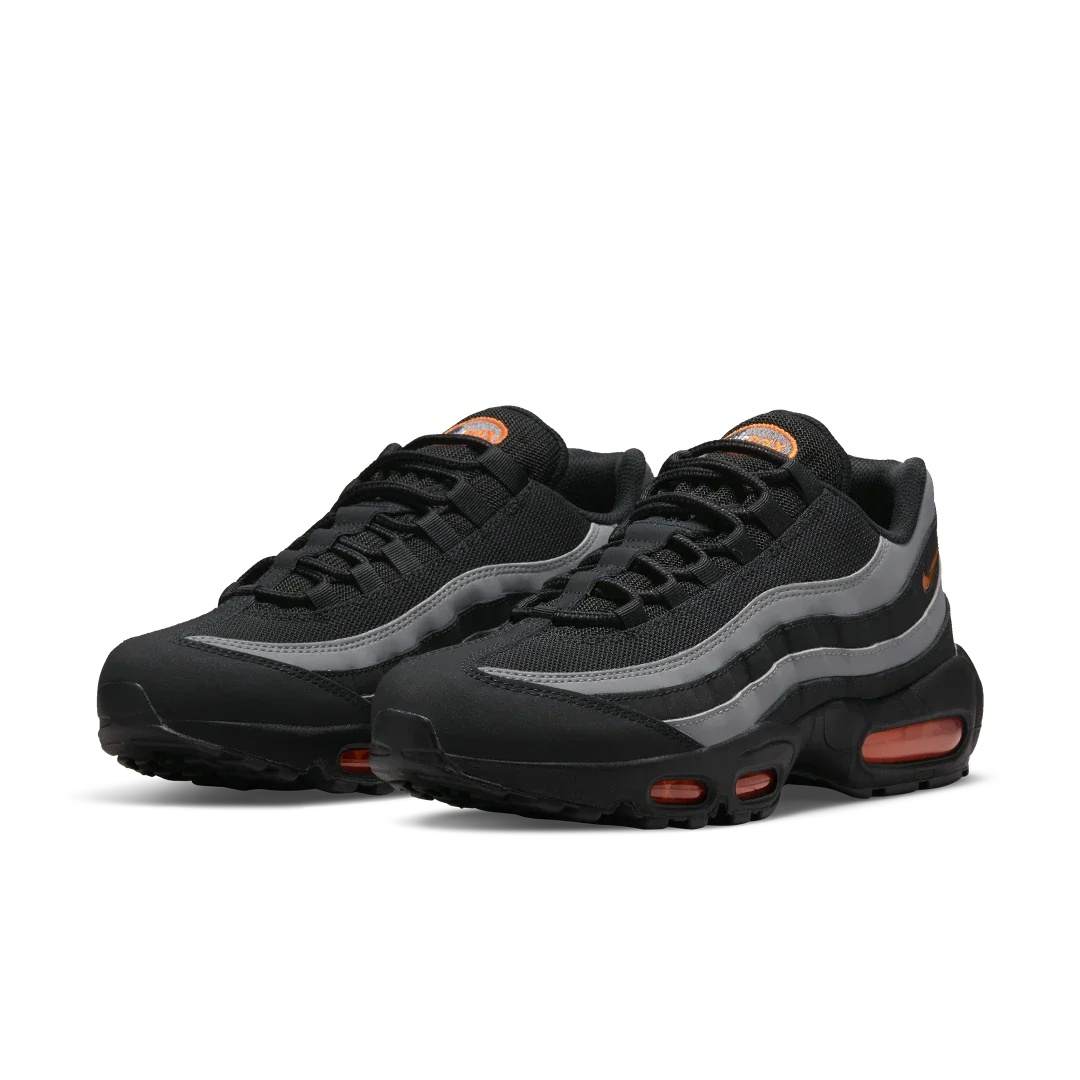 Nike Air Max 95 Black Grey Safety Orange, Black/Grey/Safety Orange (DX2657-001)