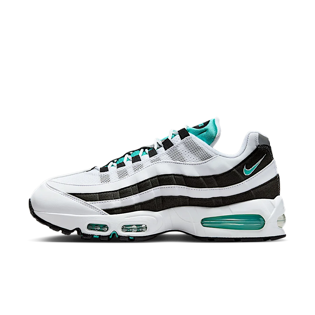 Nike Air Max 95 OG Big Bubble Black Border, White/Hyper Jade/Black/Metallic Silver (IM7409-100)