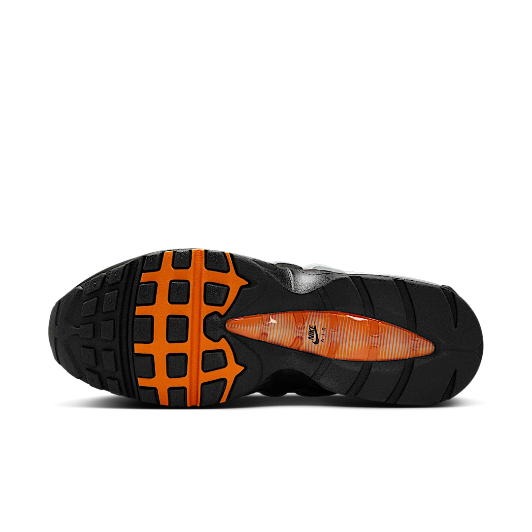 Nike Air Max 95 OG Big Bubble Bright Mandarin 2.0 (2025), White/Wolf Grey/Light Smoke Grey/Bright Mandarin (HM4740-101)