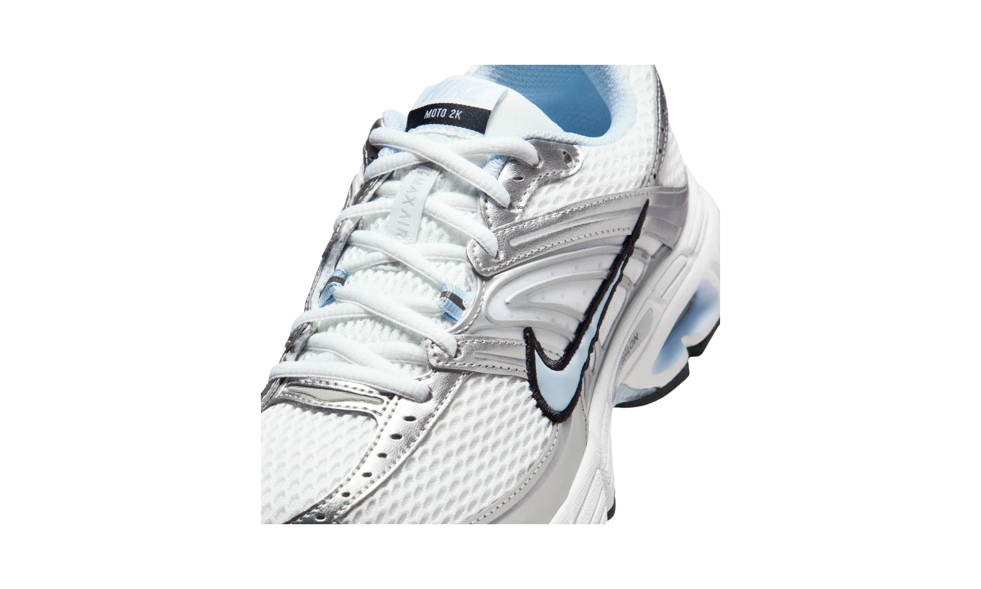 Nike Air Max Moto 2K White Silver Black Hydrogen Blue