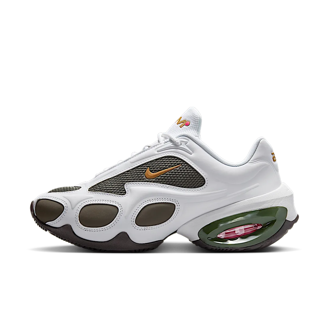 Nike Air Max Muse Veneda Carter White Hyper Pink, White/Hyper Pink/Cargo Khaki/Velvet Brown/Metallic Silver (HV9928-100)