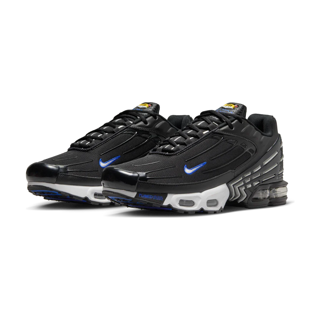 Nike Air Max Plus 3 Black Blue Metallic Silver, Black/Racer Blue/White/Metallic Silver (HF4294-001)