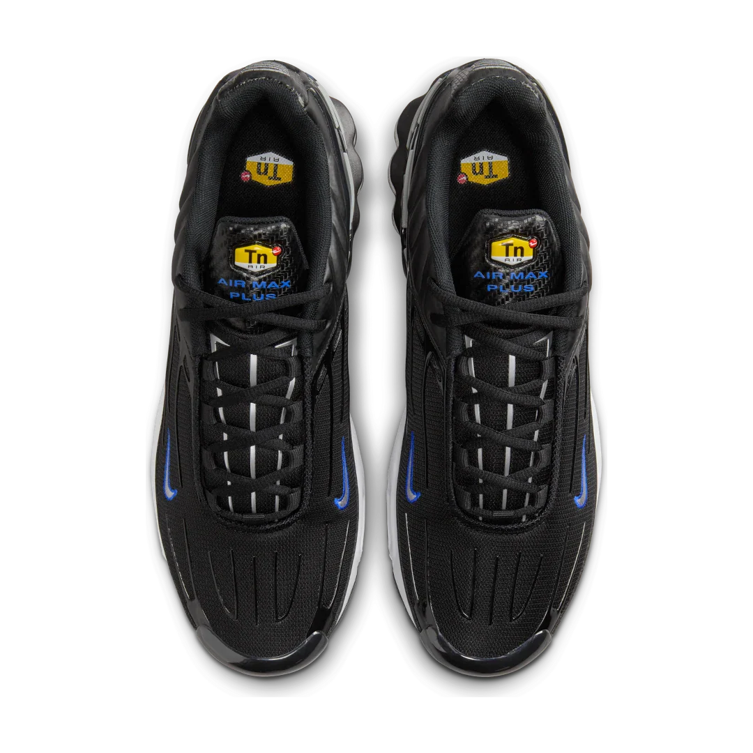 Nike Air Max Plus 3 Black Blue Metallic Silver, Black/Racer Blue/White/Metallic Silver (HF4294-001)