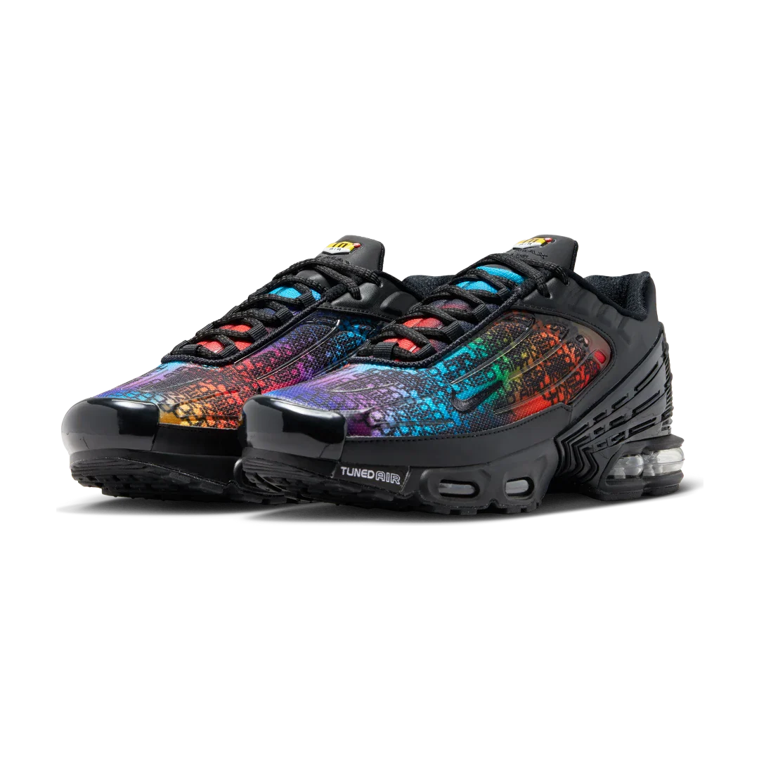 Nike Air Max Plus 3 Premium Rainbow Gradient, Black/Fuchsia Dream/Racer Blue (FD0671-001)