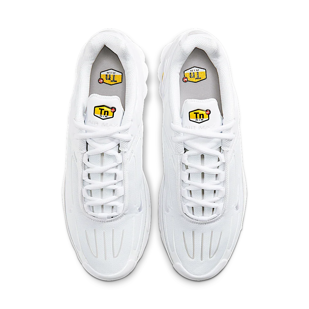 Nike Air Max Plus 3 Triple White, White/White-Vast Grey (CW1417-100)