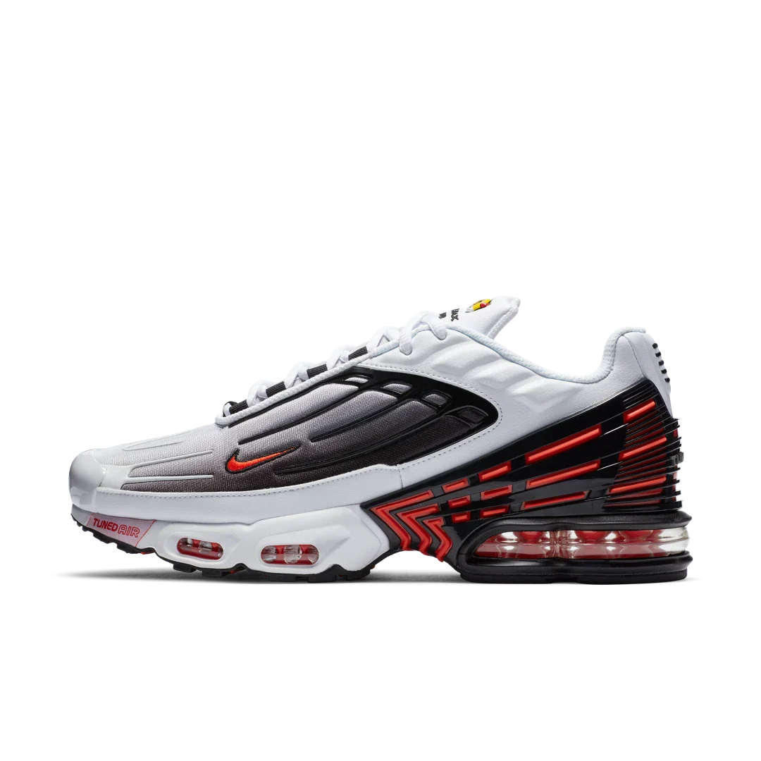 Nike Air Max Plus 3 White Black Team Orange, White/Black/Gunsmoke/Team Orange (CK6715-101)