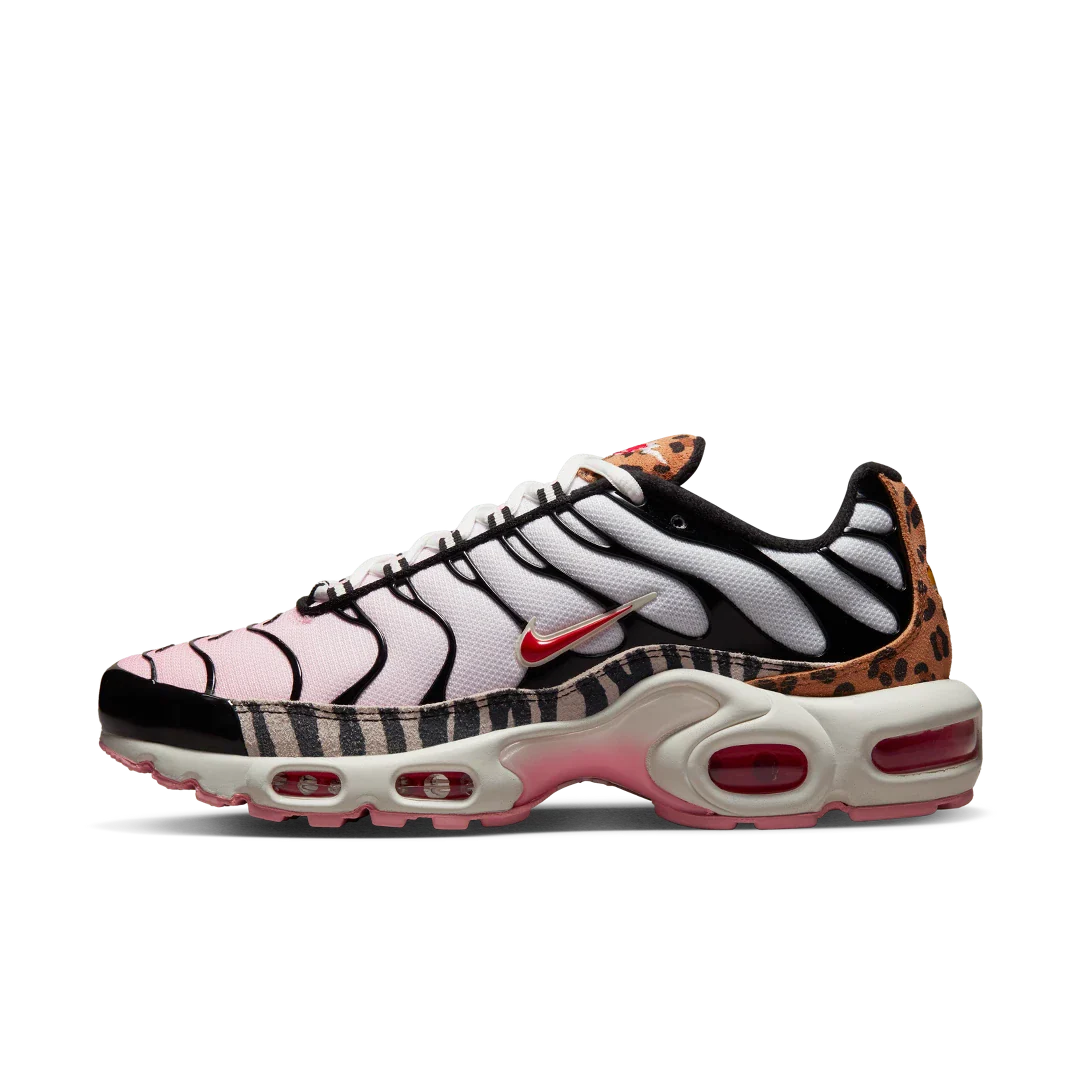 Nike Air Max Plus Animal Instinct, Medium Soft Pink/Black/Summit White/University Red (DZ4842-600)
