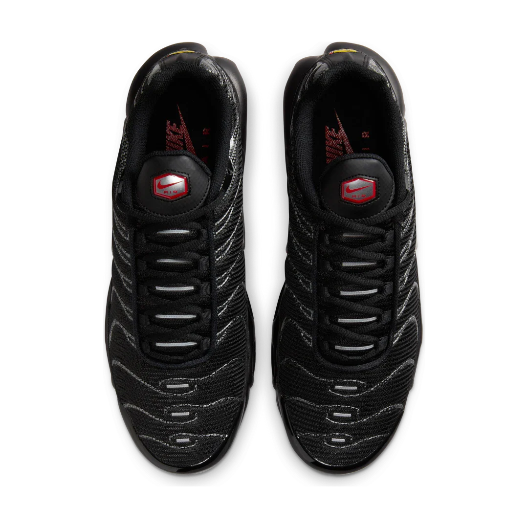 Nike Air Max Plus Black University Red Metallic Silver, Black/University Red/Metallic Silver (HF4293-001)