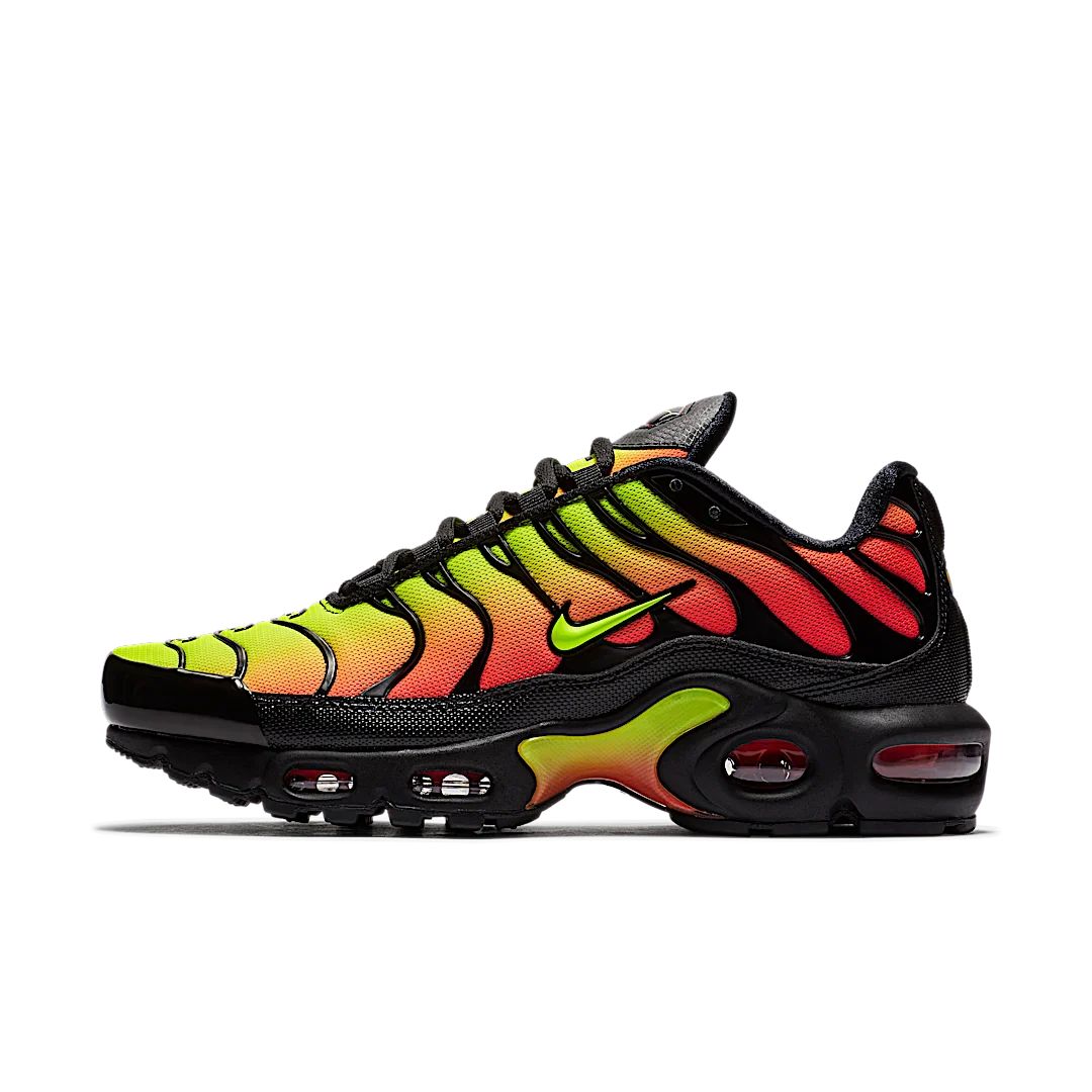 Nike Air Max Plus Black Volt Solar Red, Black/Volt-Solar Red (AQ9979-001)