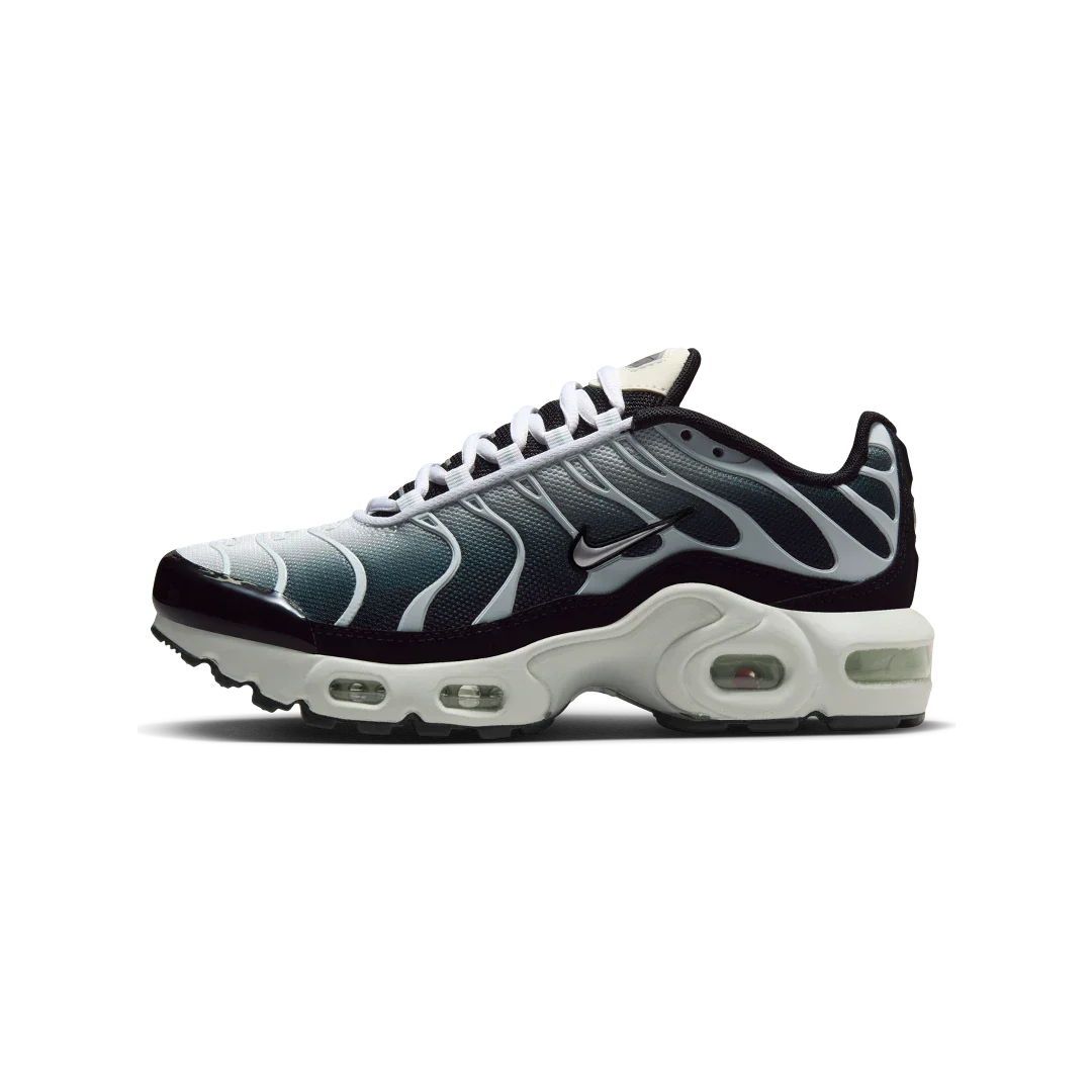 Nike Air Max Plus Black White Sail Metallic Cool Grey, Black/White/Sail/Metallic Cool Grey (CD0609-026)