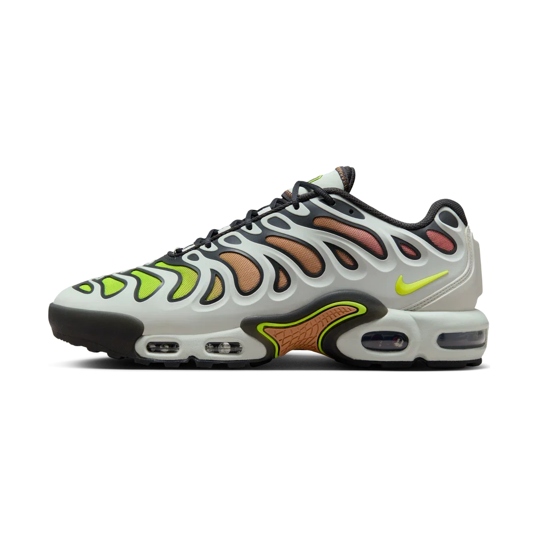 Nike Air Max Plus Drift Light Silver Volt, Light Silver/Dark Smoke Grey/Amber Brown/Volt (FD4290-009)