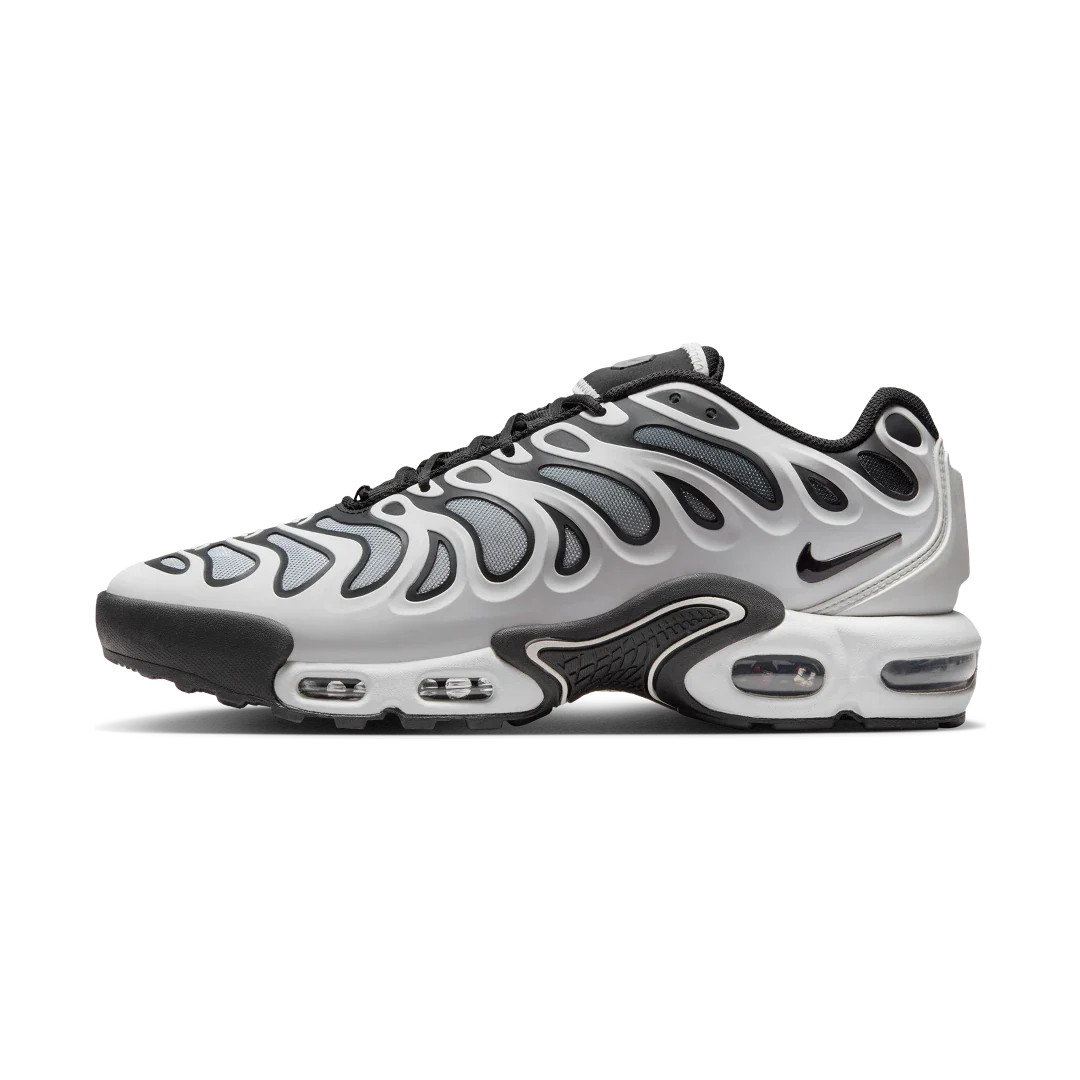 Nike Air Max Plus Drift White Black Metallic Silver, White/Metallic Silver/Black (FD4290-101)