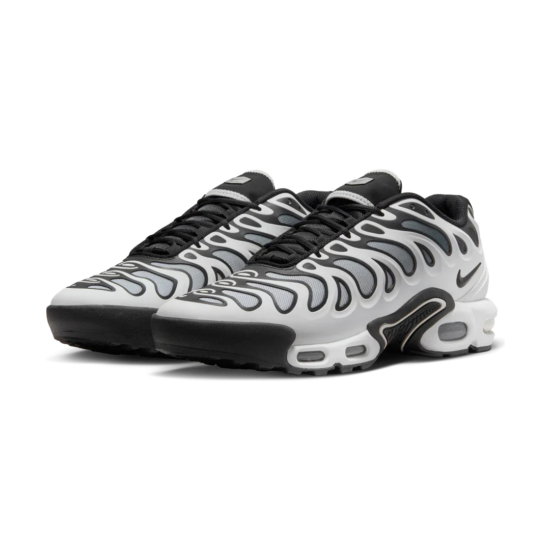Nike Air Max Plus Drift White Black Metallic Silver, White/Metallic Silver/Black (FD4290-101)