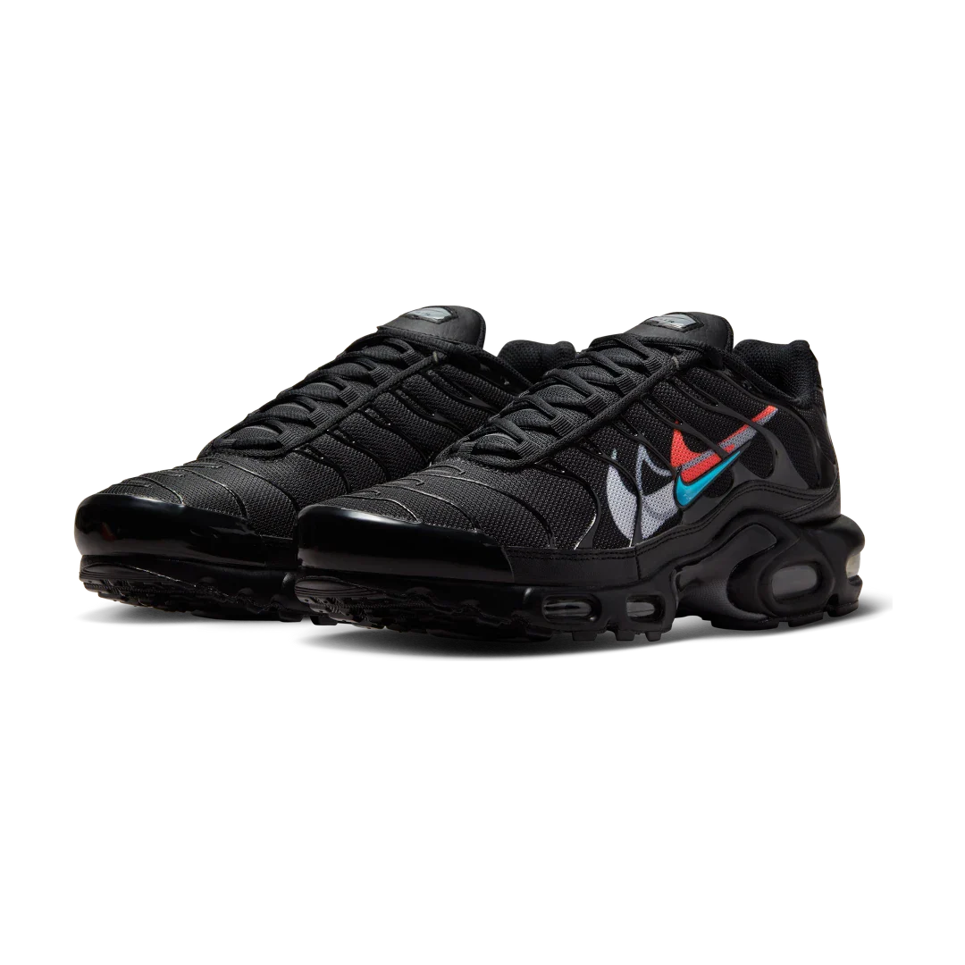 Nike Air Max Plus Multi Swoosh Black Crimson, Black/Bright Crimson/White (FJ4224-001)