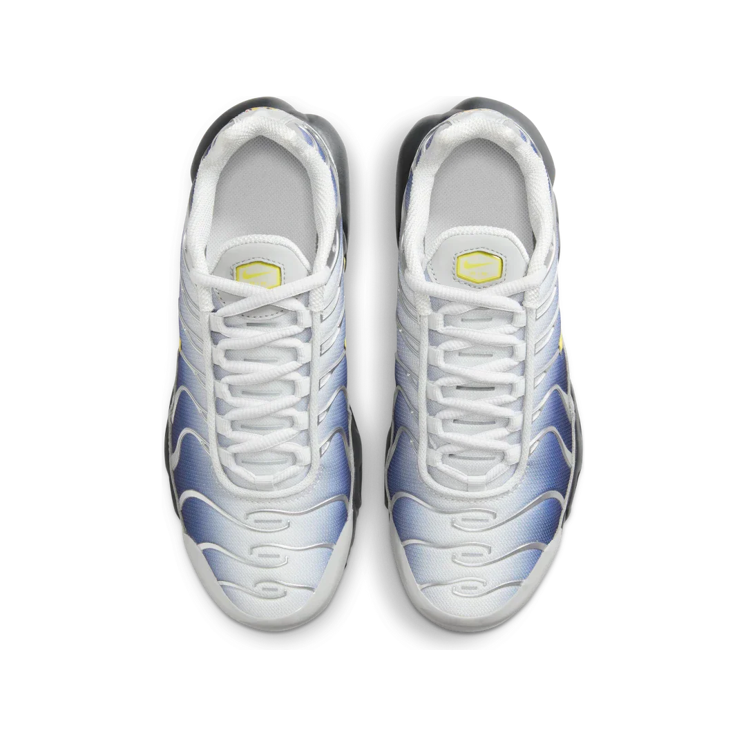 Nike Air Max Plus Obsidian Silver, Metallic Silver/Obsidian/Photon Dust/Opti Yellow (HF0030-001)