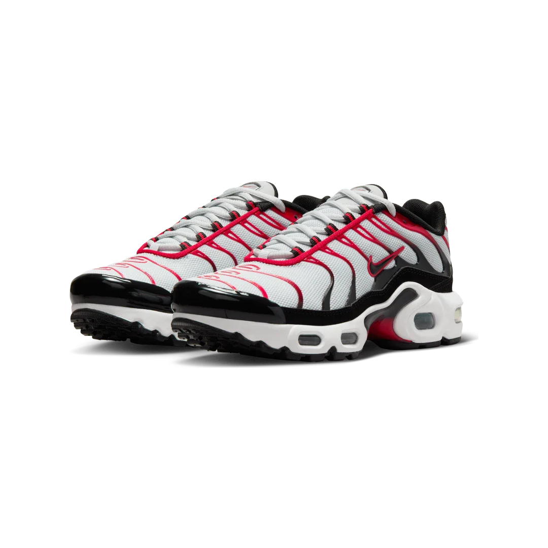 Nike Air Max Plus Pure Platinum Black White University Red, Pure Platinum/Black/White/University Red (CD0609-027)