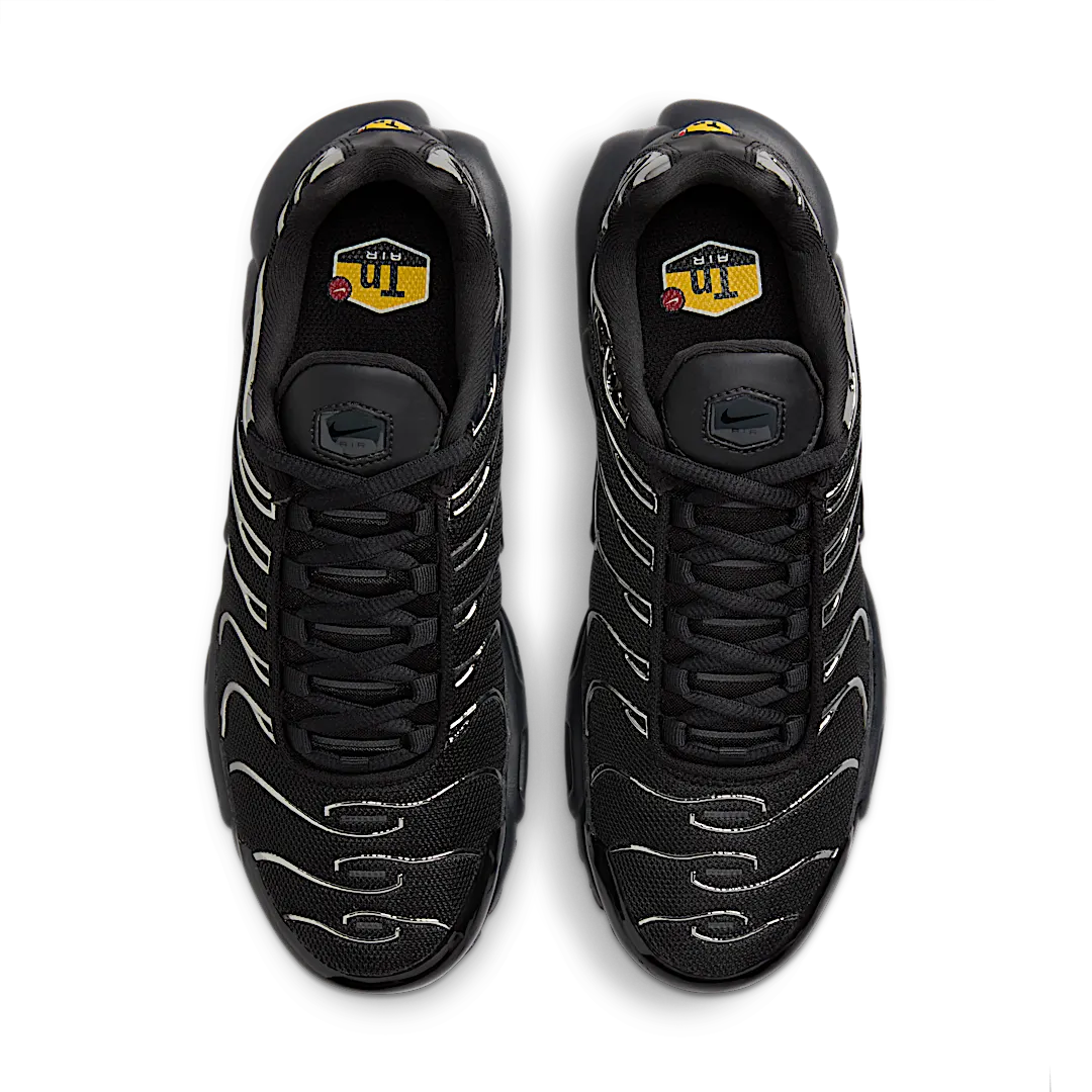 Nike Air Max Plus SE Black Chrome, Black/Metallic Silver/Laser Crimson/Off Noir (HJ9743-001)