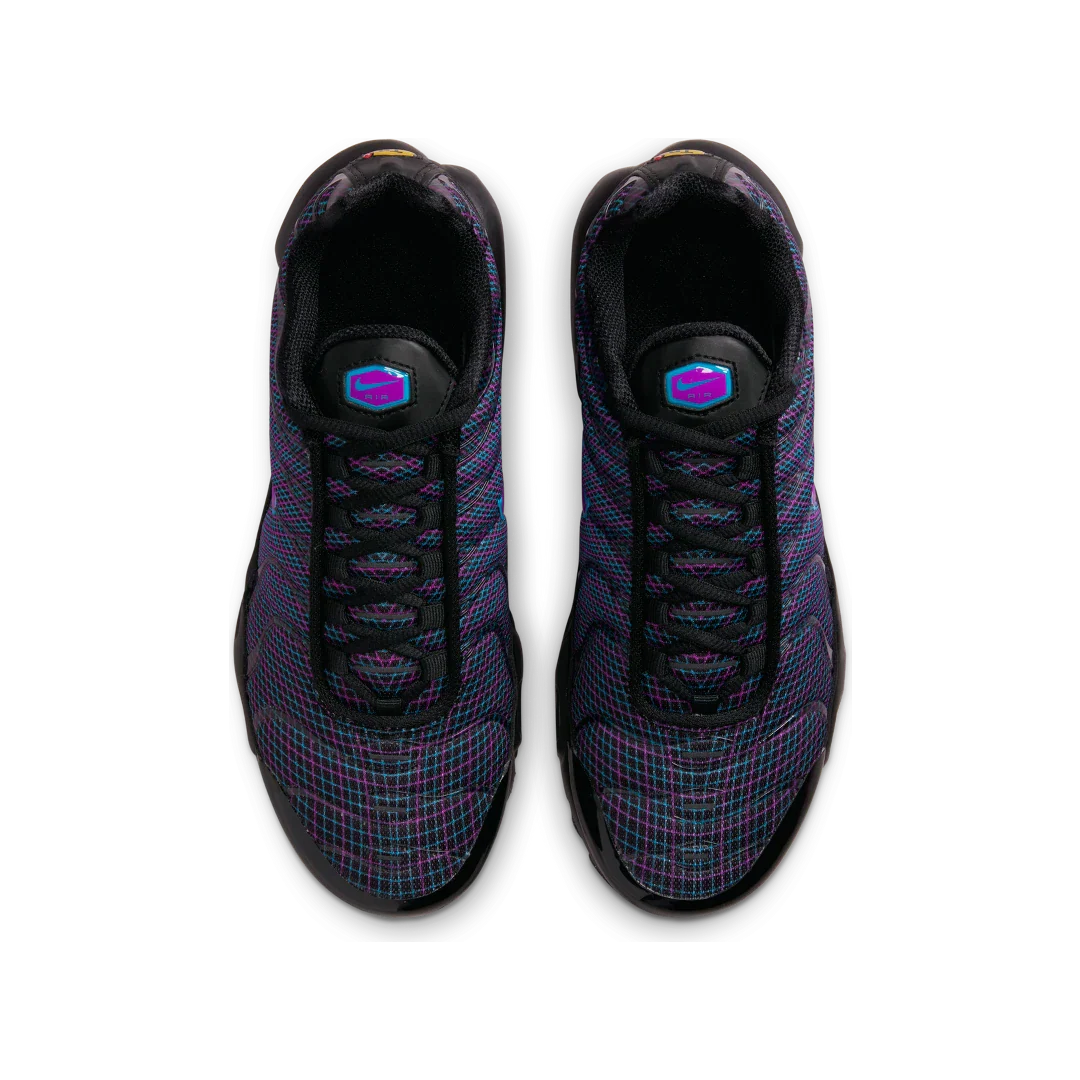 Nike Air Max Plus Spirograph, Black/Baltic Blue/Vivid Purple (FB8027-001)