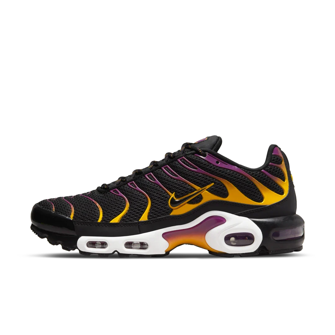 Nike Air Max Plus University Gold Viotech Purple, Black/University Gold/Viotech/Black (DX2663-001)