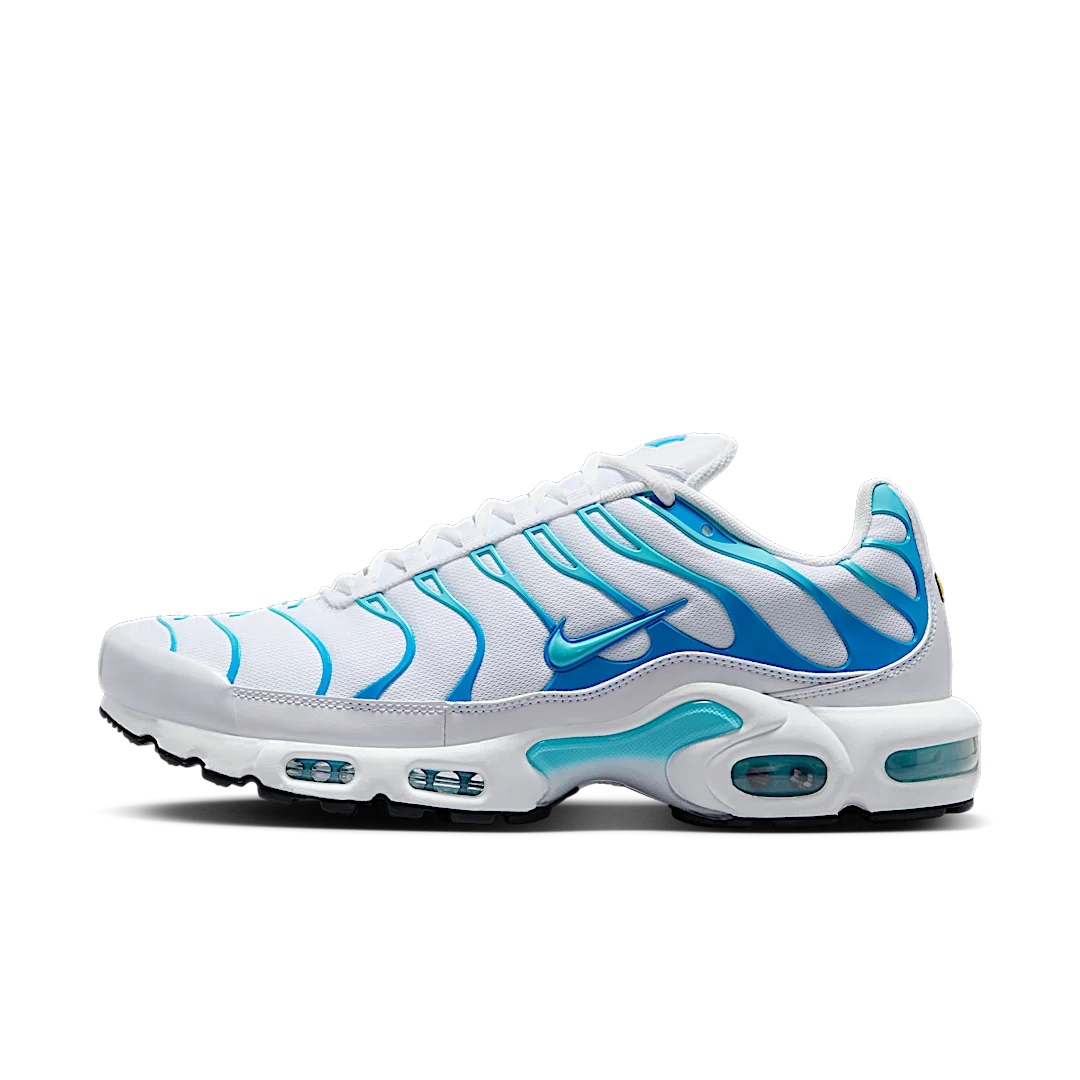 Nike Air Max Plus White Polarised Blue, White/Reflect Silver/Black/Polarised Blue (604133-135)