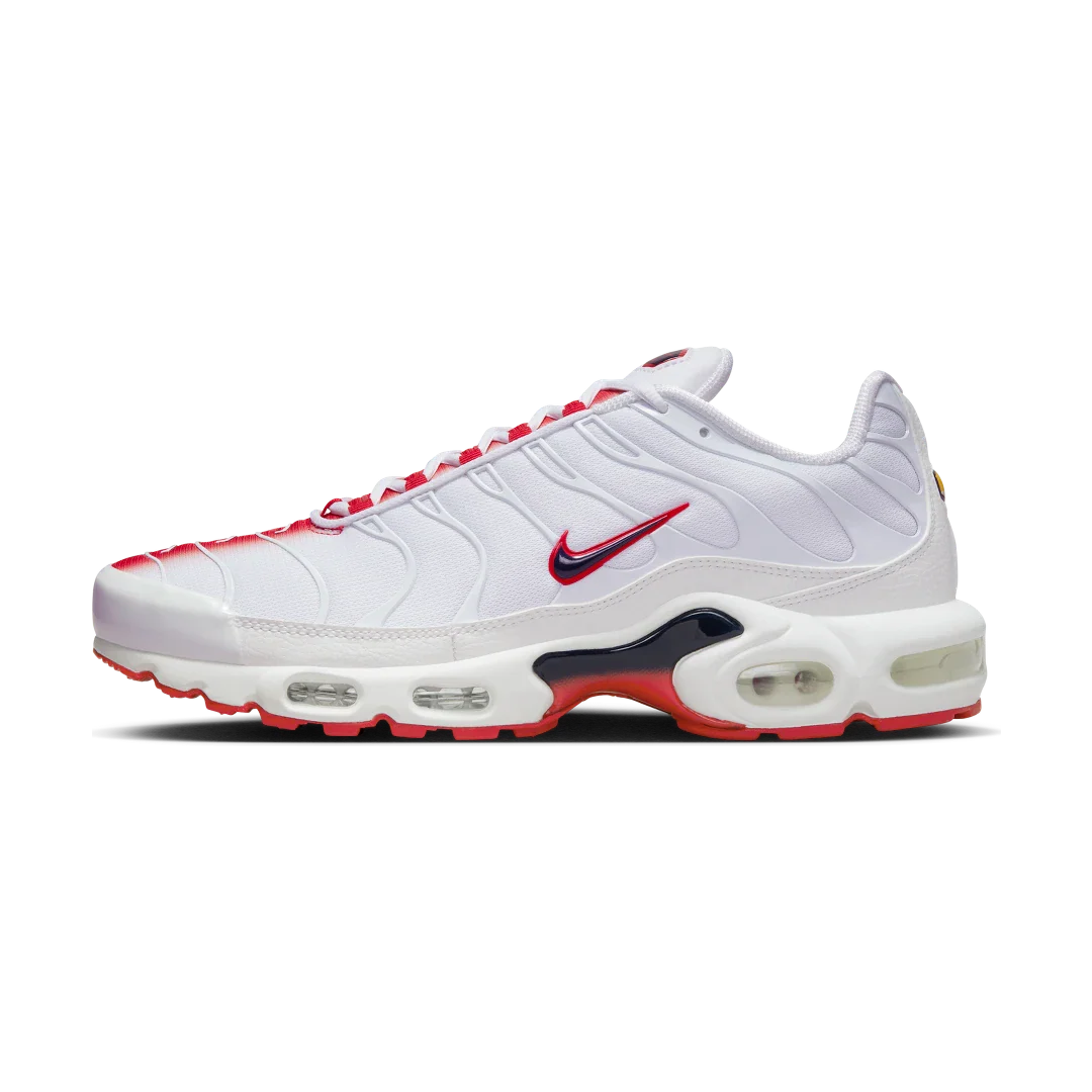 Nike Air Max Plus White University Red, White/Midnight Navy/University Red (FN3410-100)