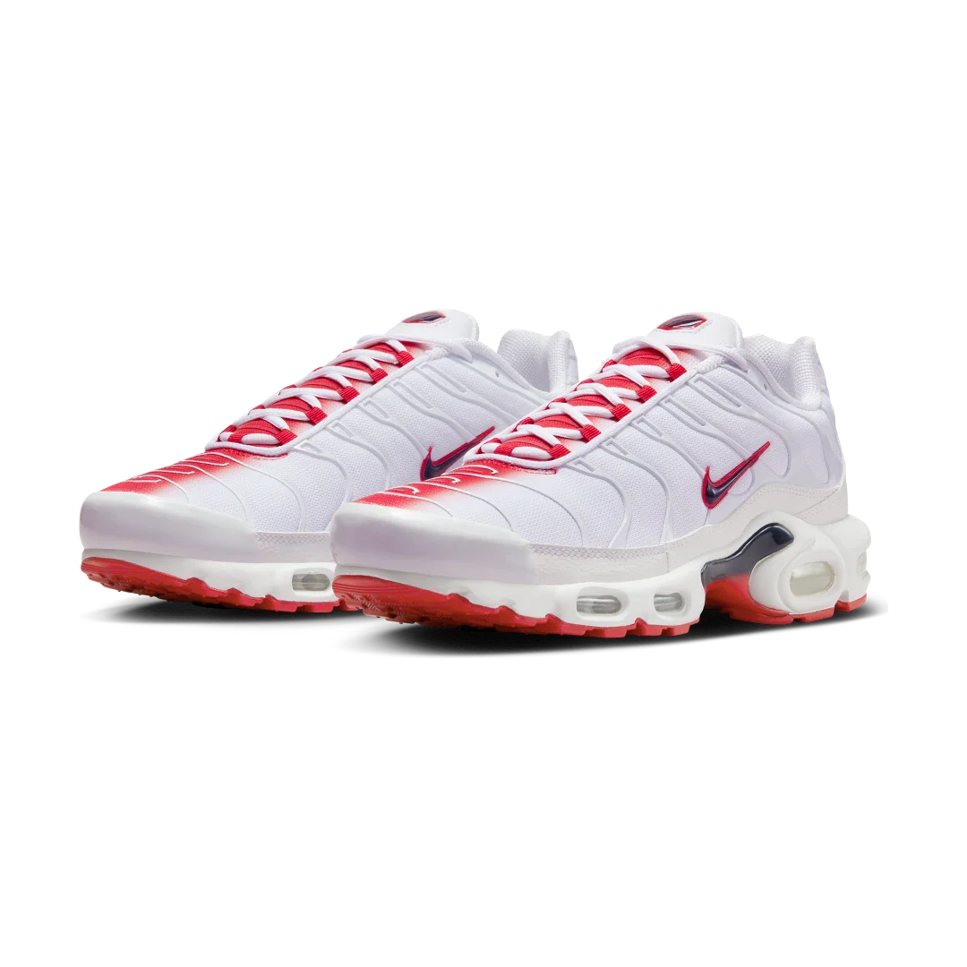 Nike Air Max Plus White University Red, White/Midnight Navy/University Red (FN3410-100)