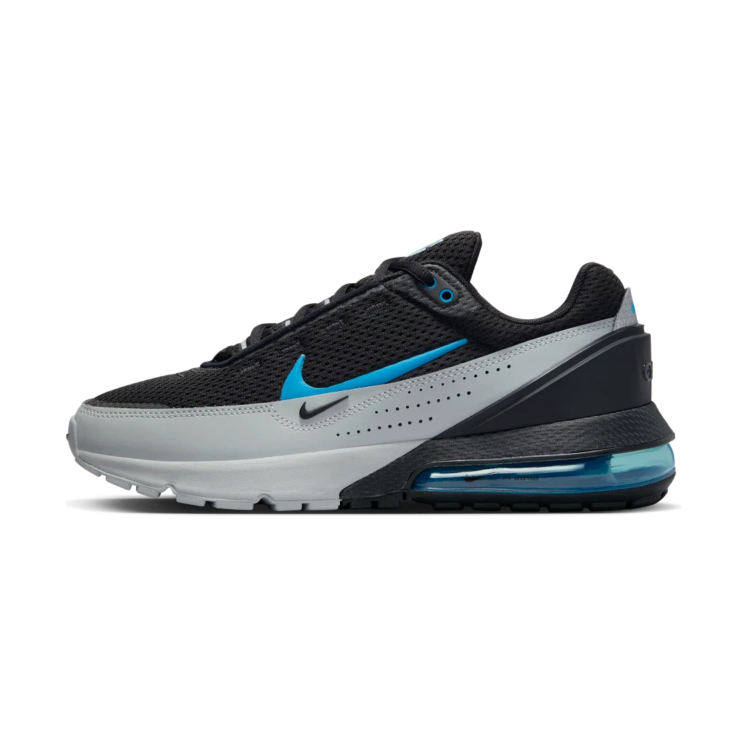 Nike Air Max Pulse Black Grey Laser Blue, Black/Light Smoke Grey/Laser Blue/Laser Blue (DR0453-002)
