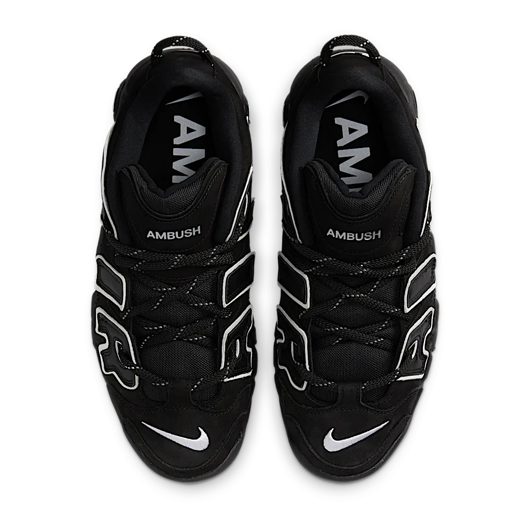 Nike Air More Uptempo Low AMBUSH Black, Black/White/Black (FB1299-001)