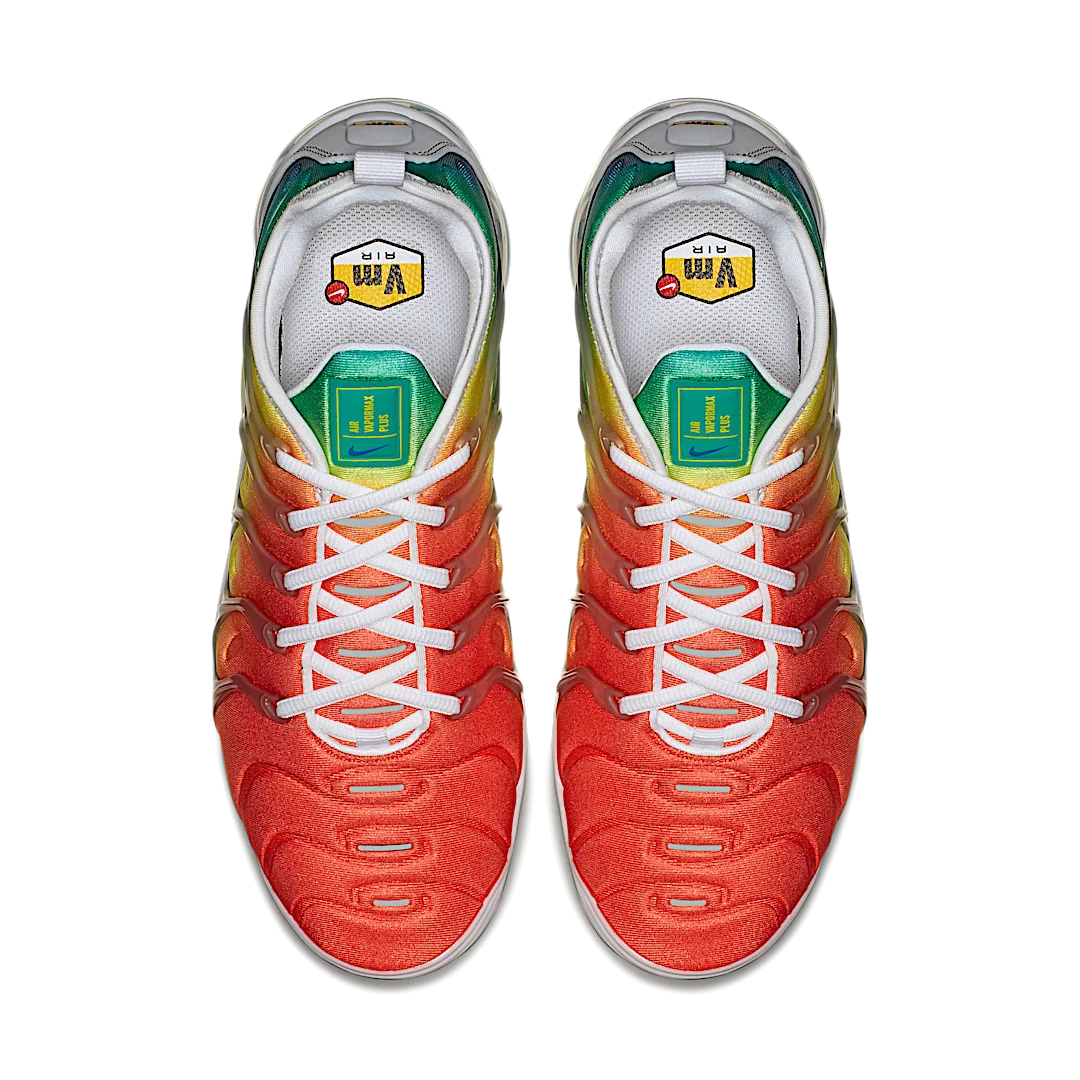 Nike Air VaporMax Plus Rainbow, White/White-Neptune Blue-Dynamic Yellow (924453-103)