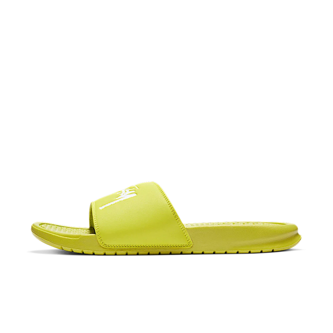 Nike Benassi Stussy Volt, Bright Cactus/White-Bright Cactus (CW2787-300)