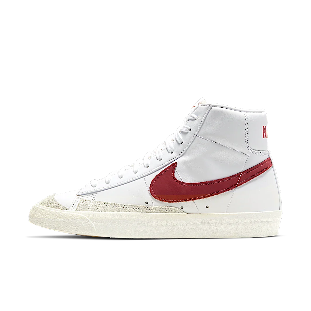 Nike Blazer Mid 77 Brick Red, White/Sail-Worn Brick (BQ6806-102)