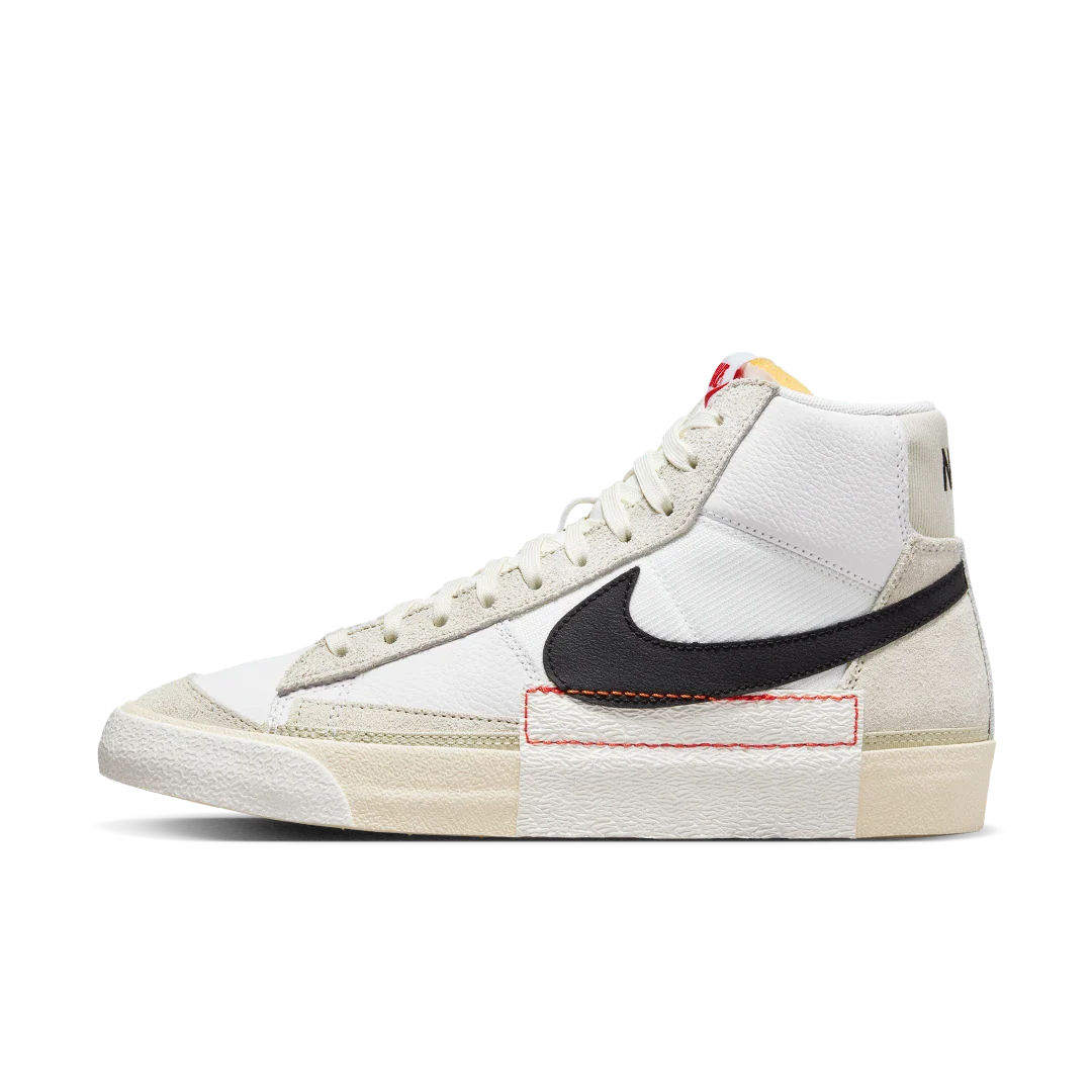 Nike Blazer Mid 77 Pro Club White Black Light Bone Summit White, White/Black/Light Bone/Summit White (DQ7673-100)