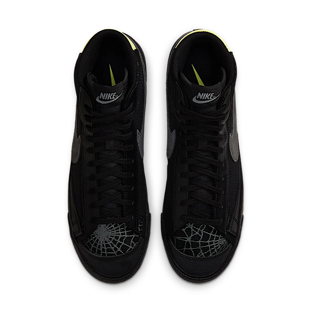 Nike Blazer Mid 77 Spider Web Halloween (2020), Black/Smoke Grey-Limelight (DC1929-001)