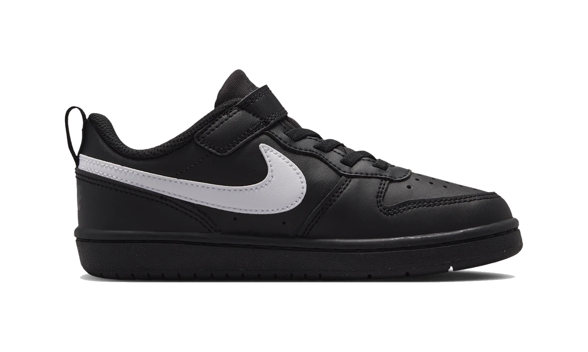 Nike Court Borough Low Recraft Black White Black (PS)