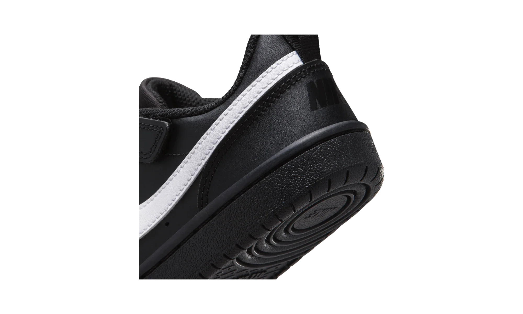 Nike Court Borough Low Recraft Black White Black (PS)
