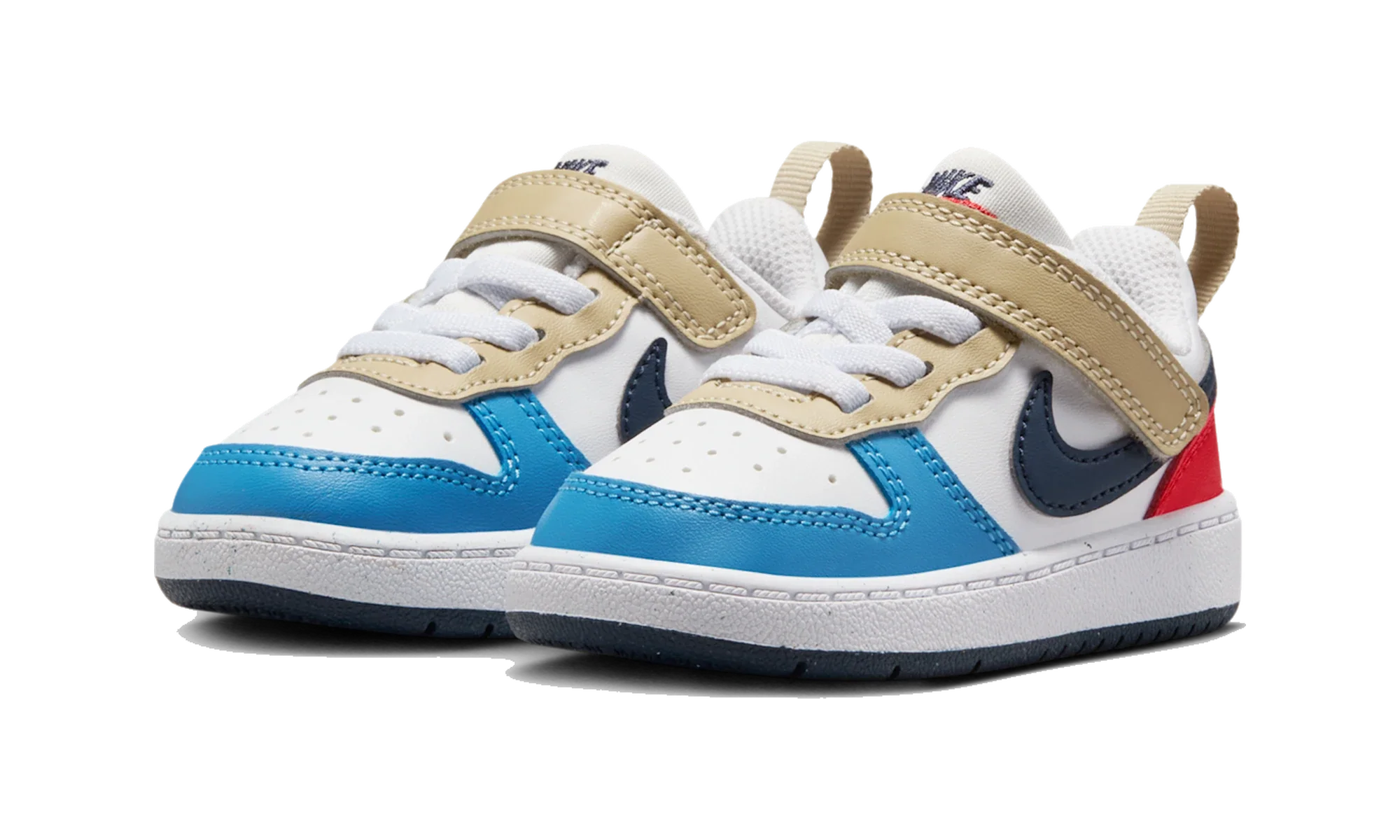 Nike Court Borough Low Recraft White Thunder Blue Light Crimson (TD)