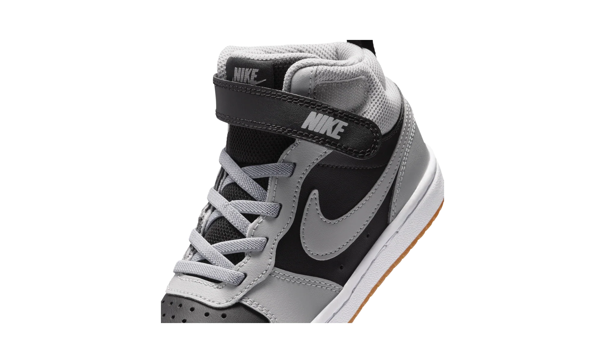 Nike Court Borough Mid 2 Black Light Smoke Grey Gum (PS)