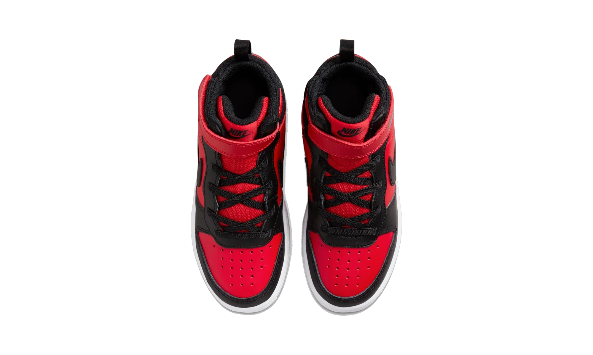 Nike Court Borough Mid 2 Black University Red (PS)