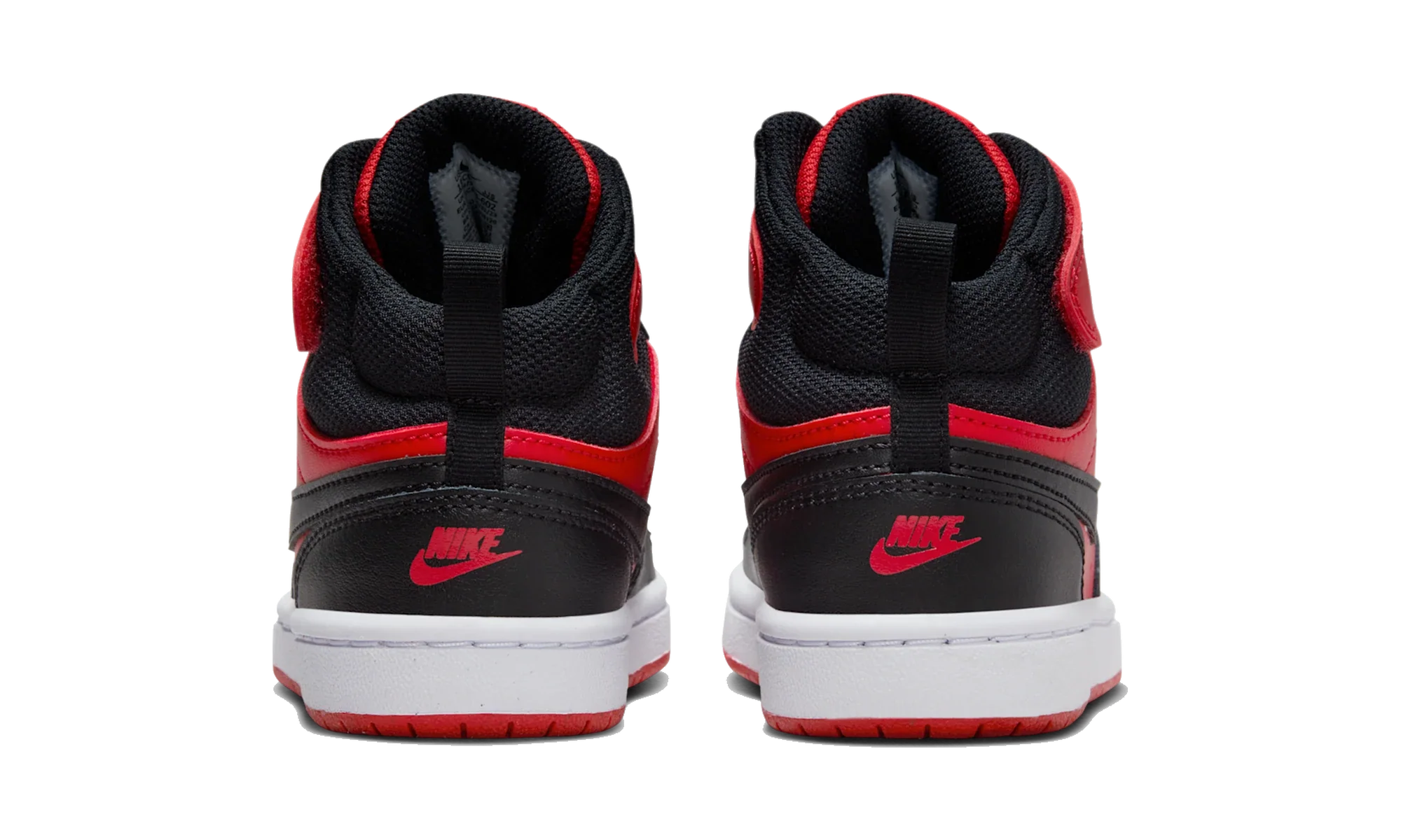 Nike Court Borough Mid 2 Black University Red (PS)