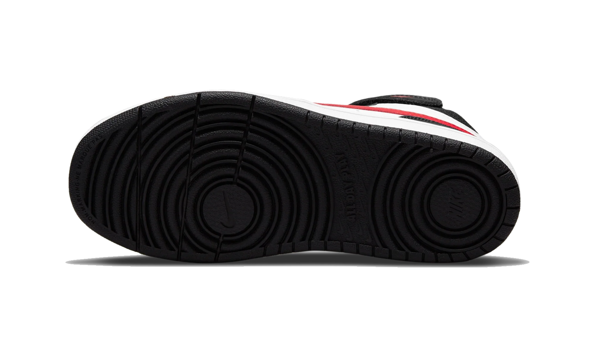 Nike Court Borough Mid 2 White Black University Red (PS)