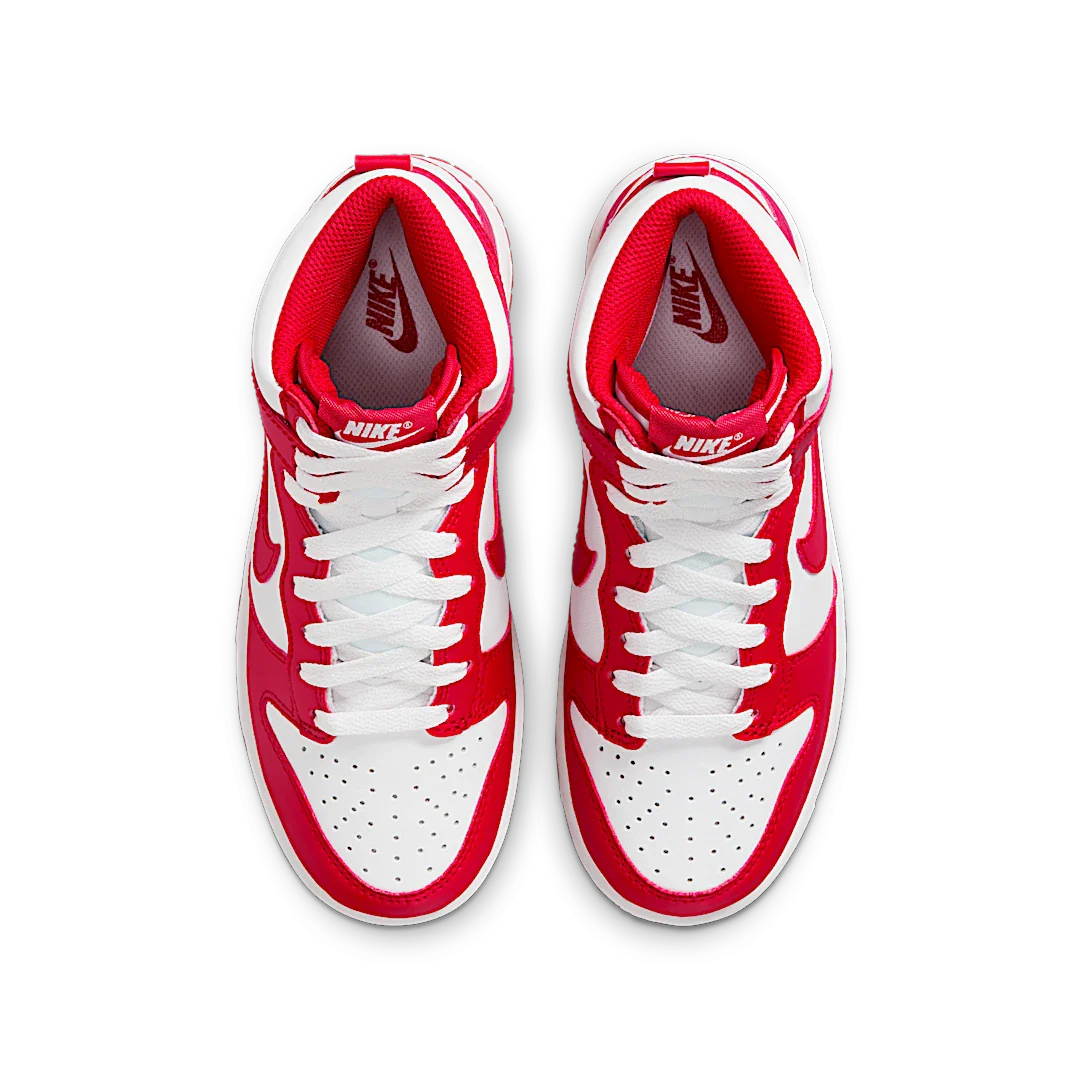 Nike Dunk High Championship White Red (Red Tongue Tag)