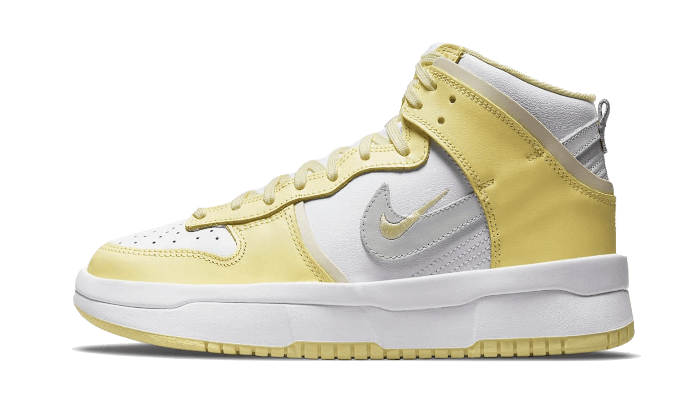 Nike Dunk High Up Rebel Lemon Yellow, White/Photon Gray-Light Lemon Yellow-Green-Coconut Milk White (DH3718-105)
