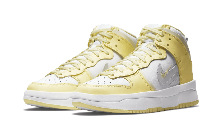 Nike Dunk High Up Rebel Lemon Yellow, White/Photon Gray-Light Lemon Yellow-Green-Coconut Milk White (DH3718-105)
